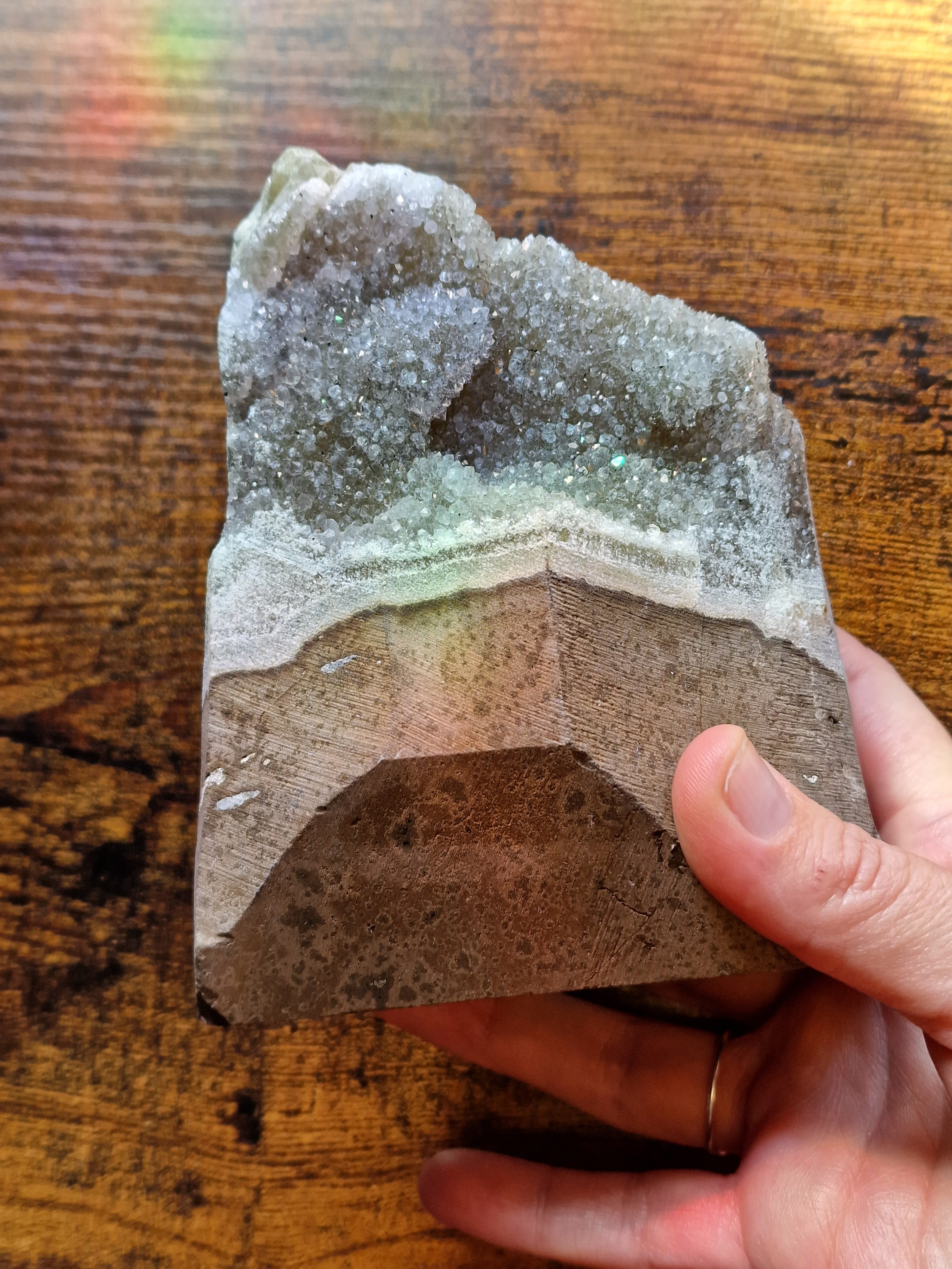 Pale Druzy Amethyst with Calcite – 1.207kg