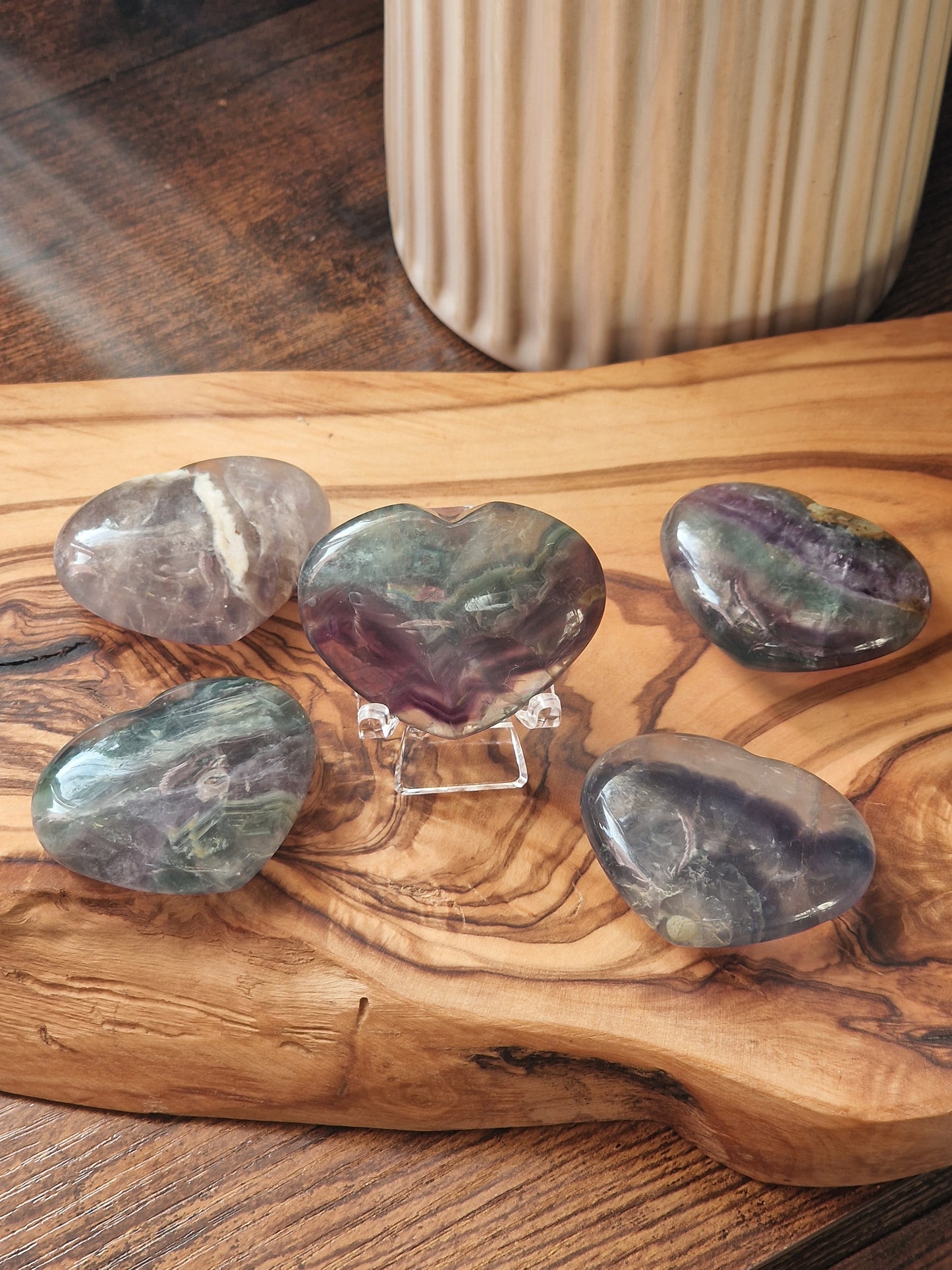 Fluorite hearts