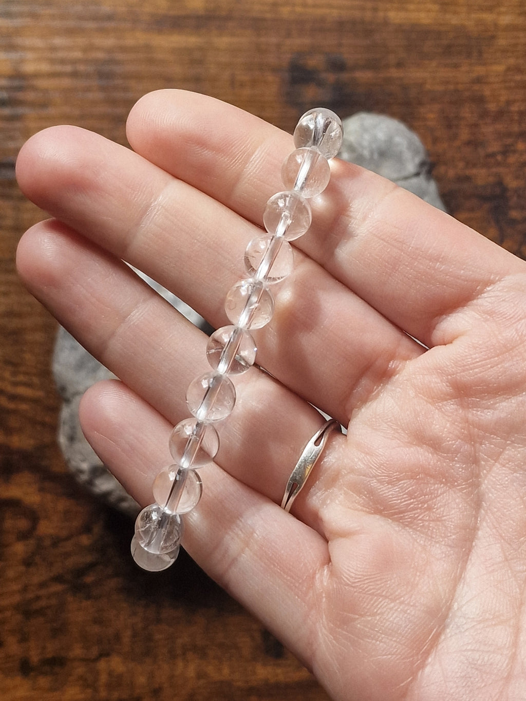 Clear Quartz Bracelet ~ 8mm