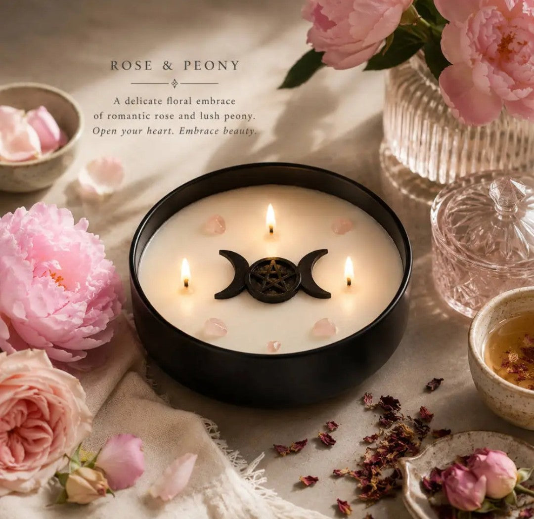 Crystal Manifestation Candle