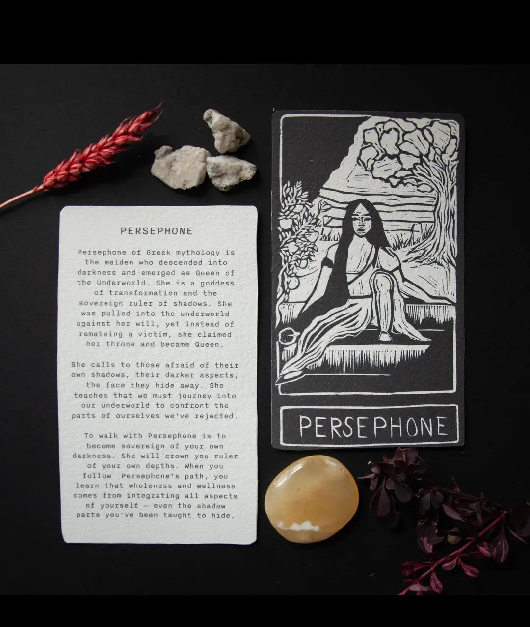 Dark Goddess Oracle Altar Cards