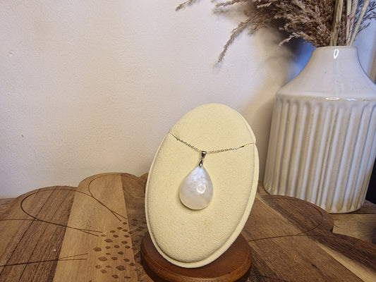 Moonstone Pendants – 925 Silver with Chain ✨️