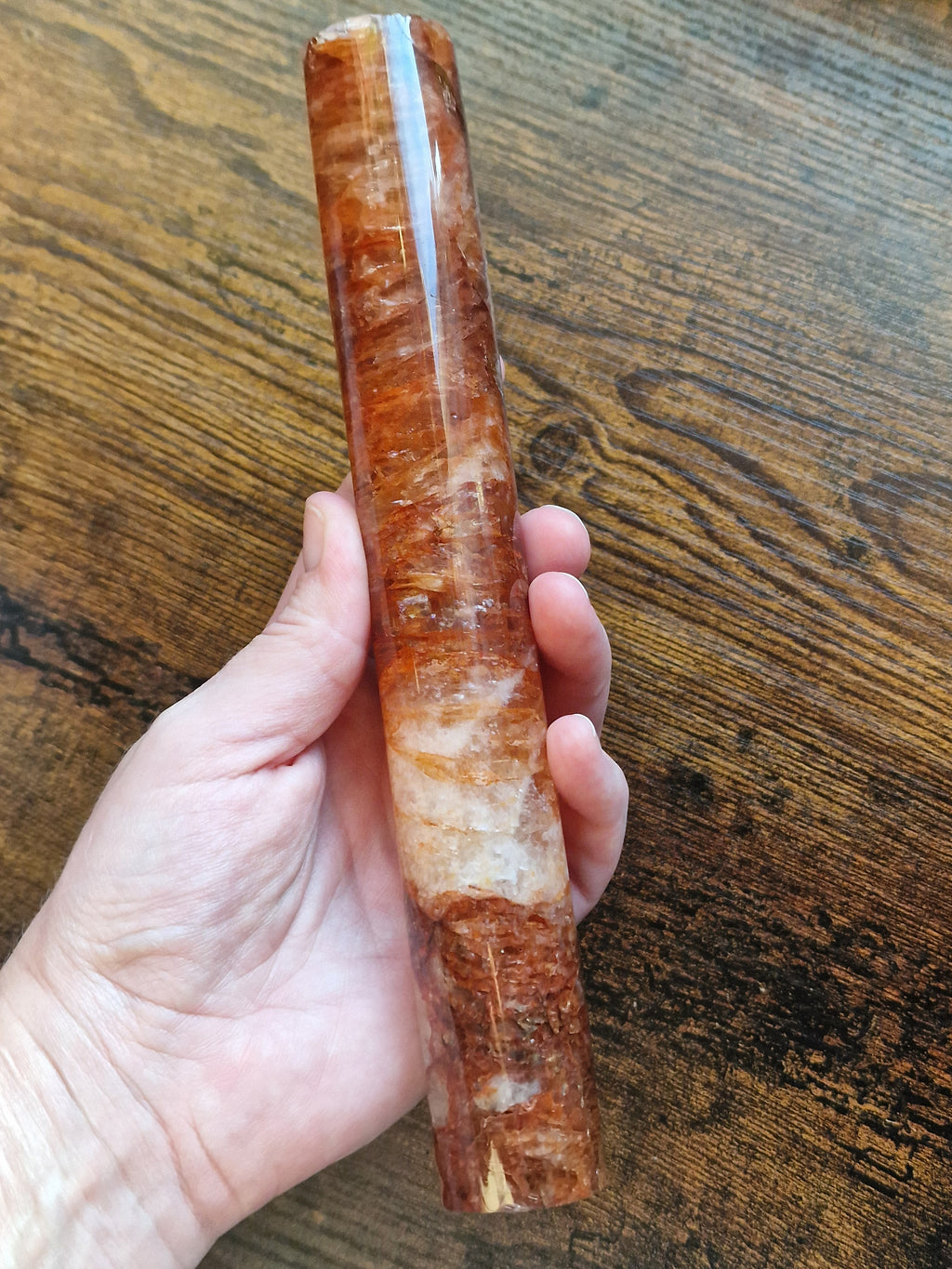 Golden Healer Quartz & Fire Quartz Bracelet Holder