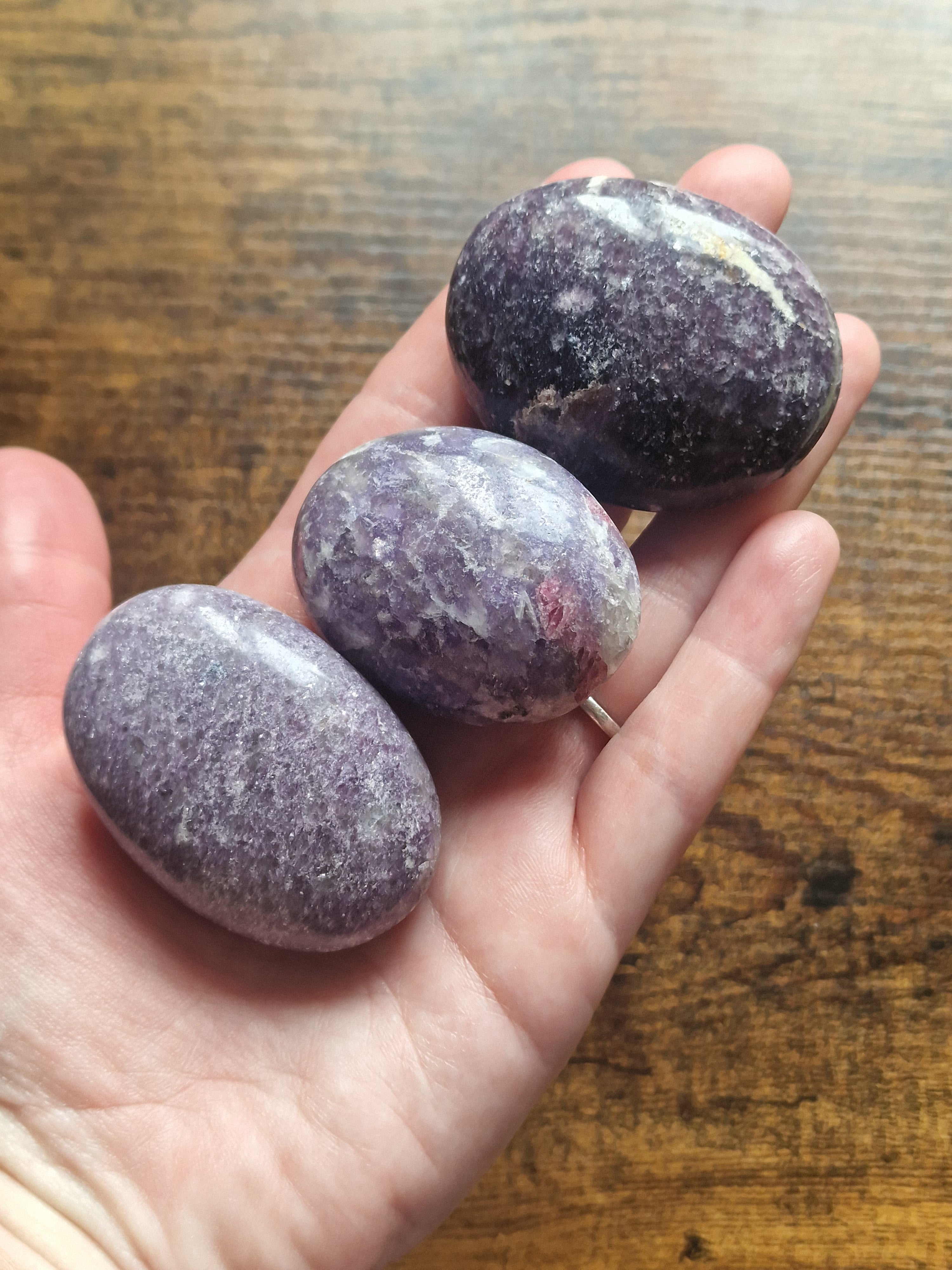 Lepidolite Palmstones
