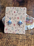 925 Silver Mother of Pearl Mandala Stud Earrings