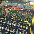 2027 Moon Calendar A4 Print