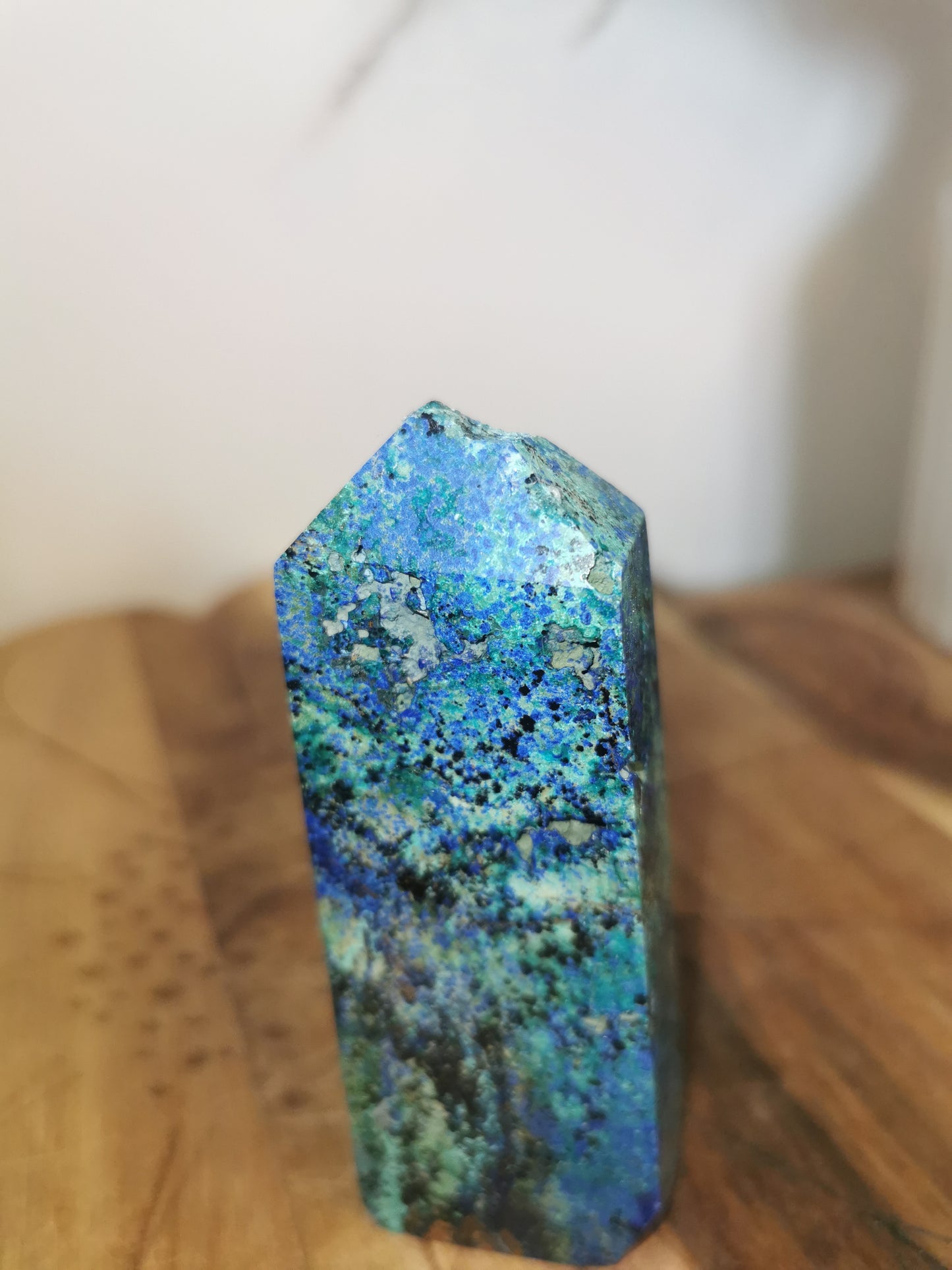 Chrysocolla & Azurite Tower (imperfect)✨️