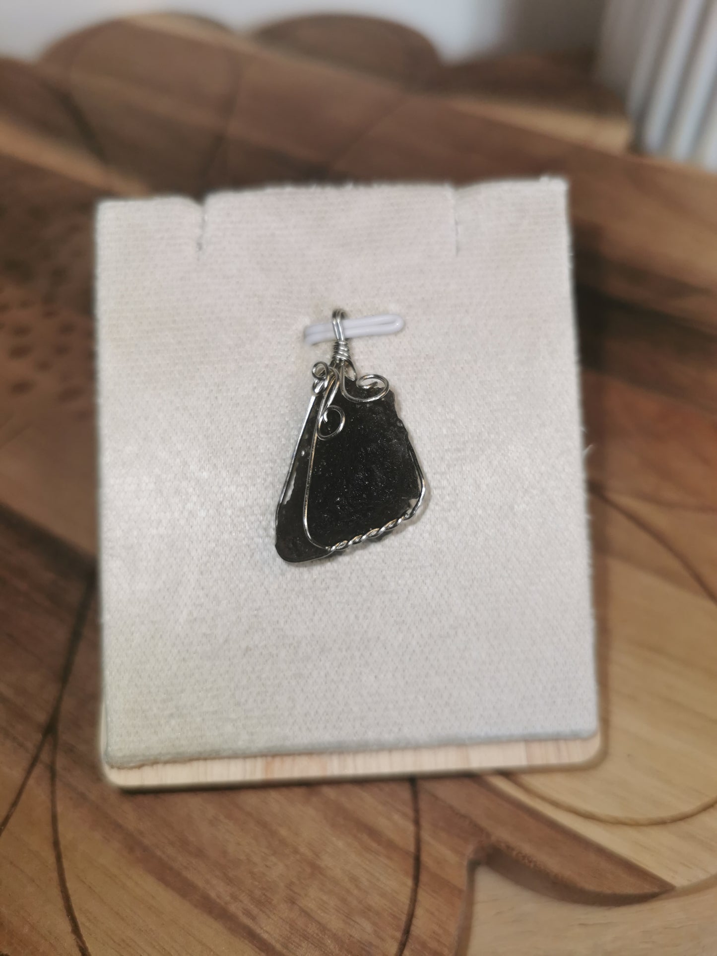 Tektite Wire-Wrapped Pendant