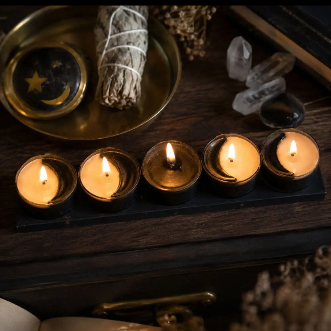 Waxing Moon Tealight Candle Set