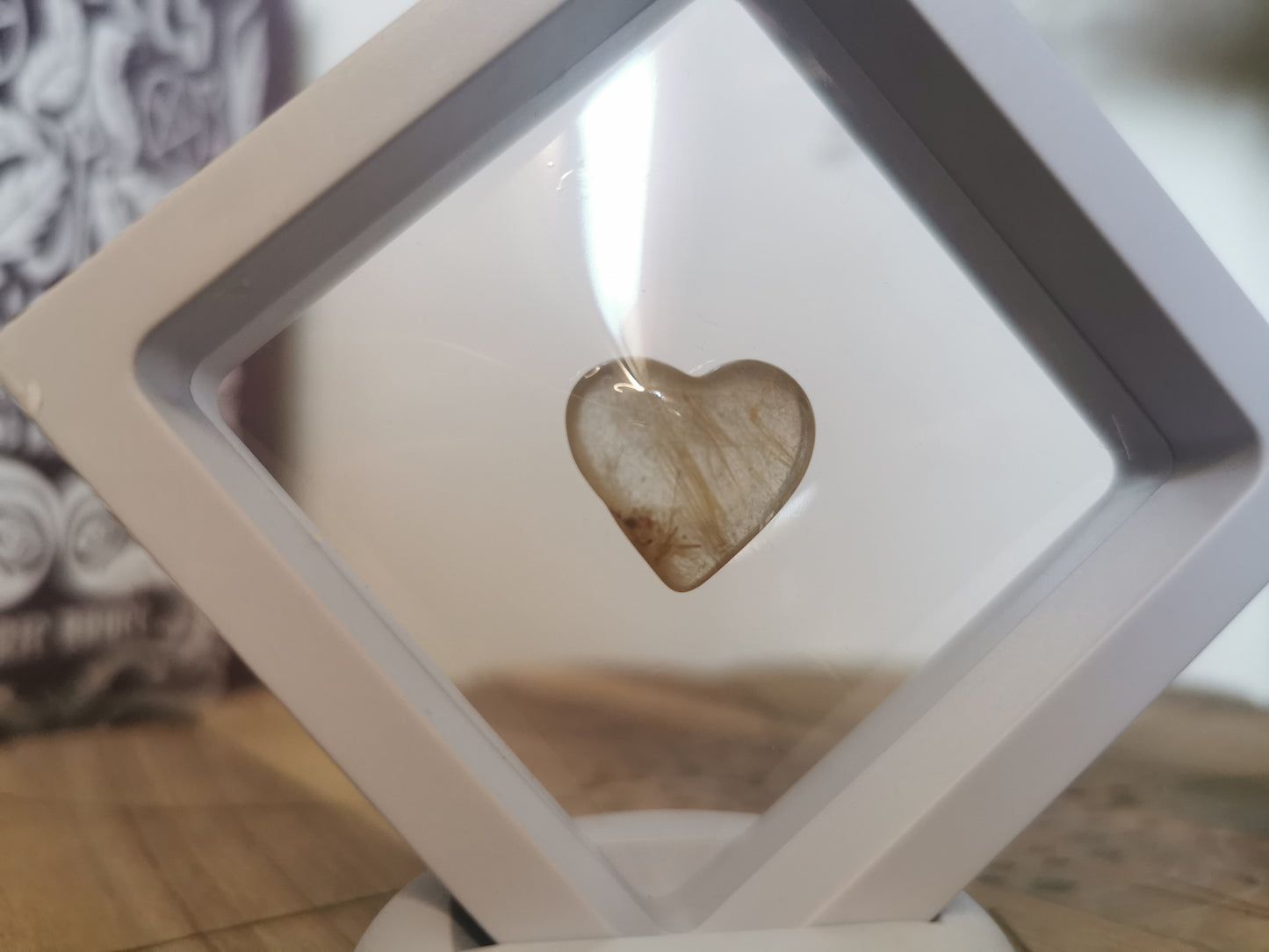 Golden Rutile mini hearts
