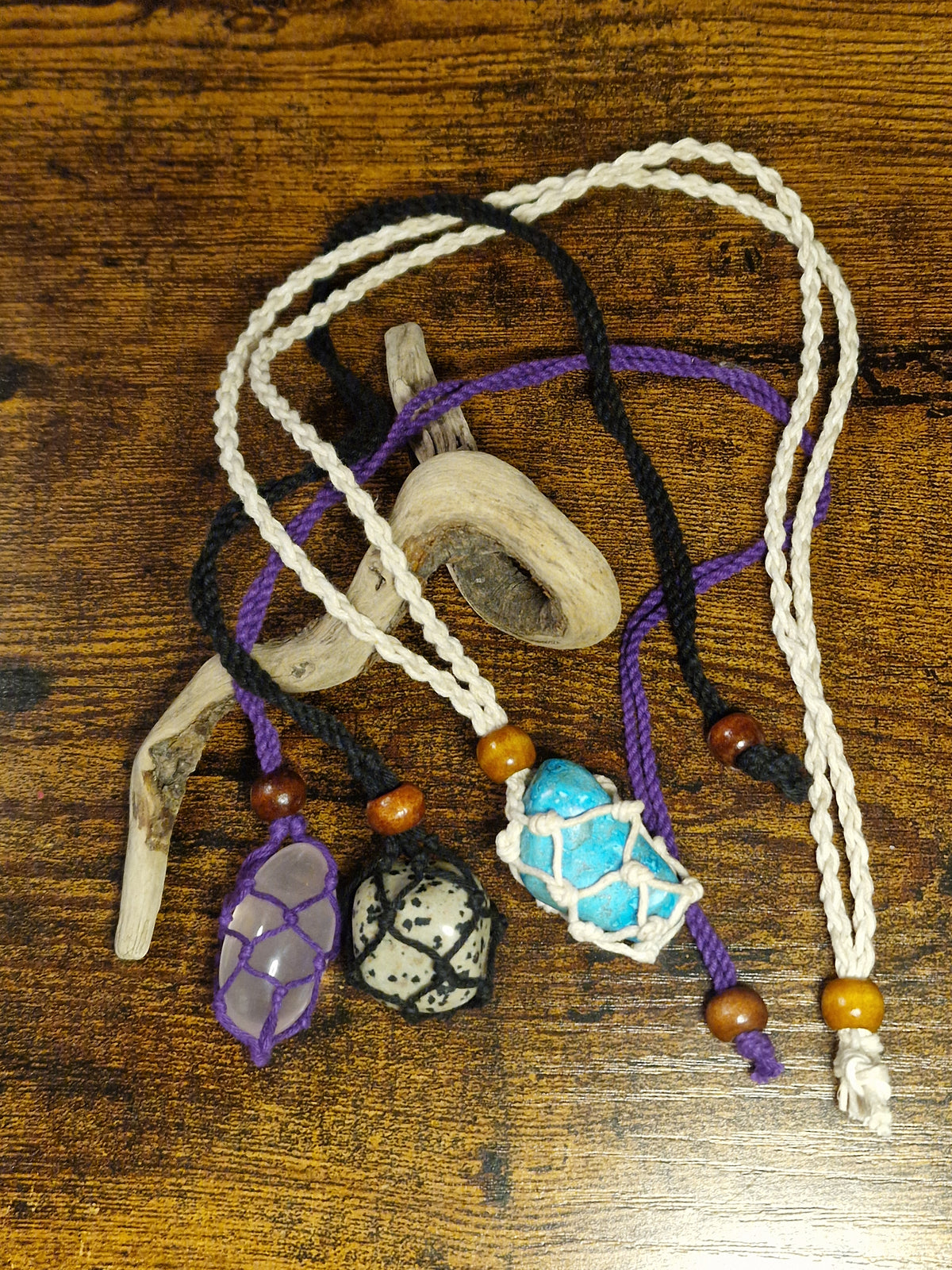 Crystal Holder Cord Necklace | Choose Your Colour & Optional Intuitive Tumble