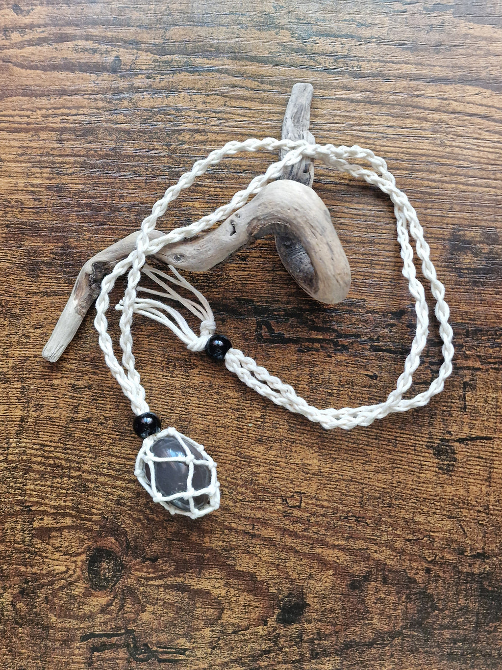 Cord Necklace with Optional Intuitive Tumble