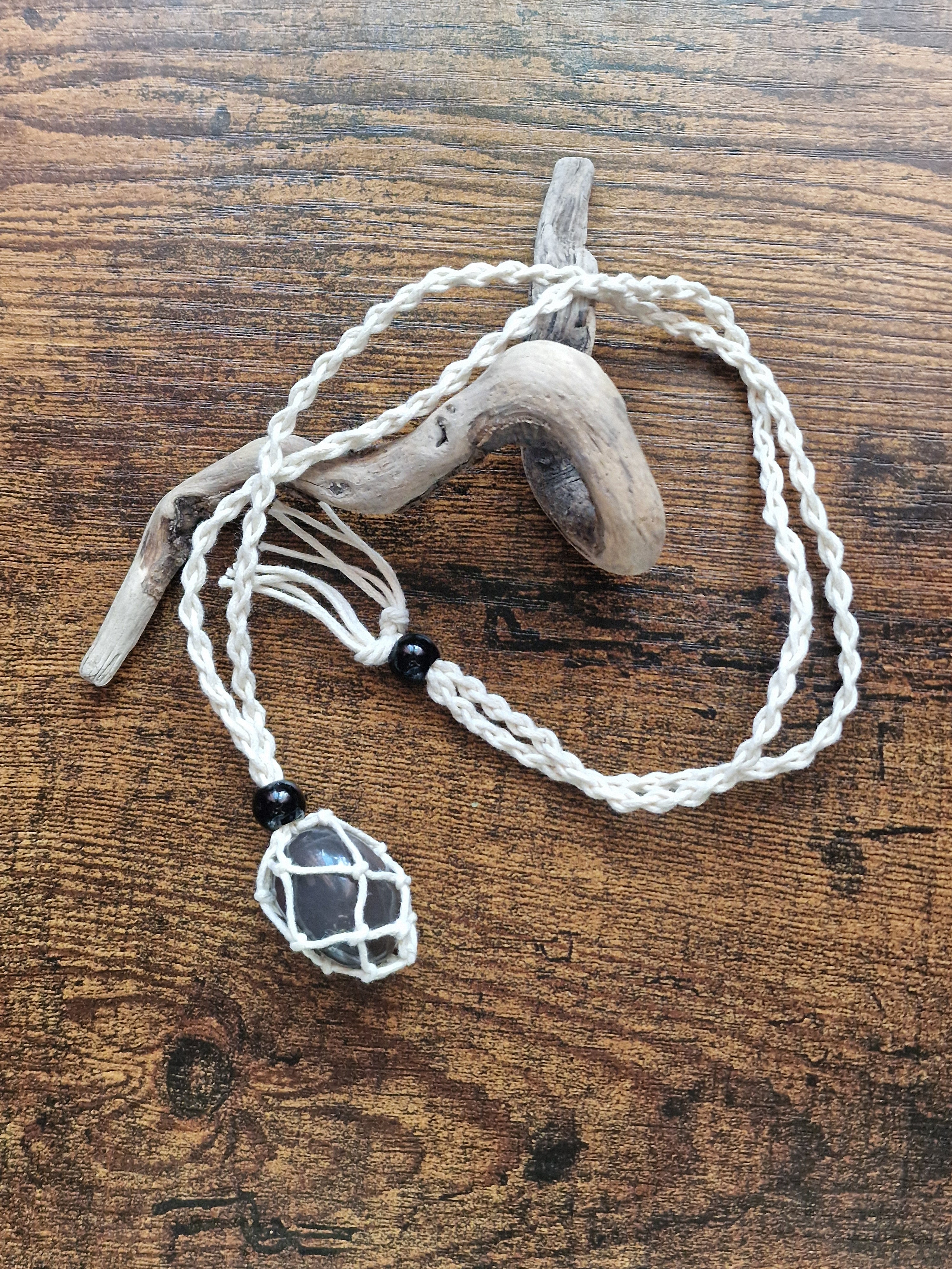 Cord Necklace with Optional Intuitive Tumble